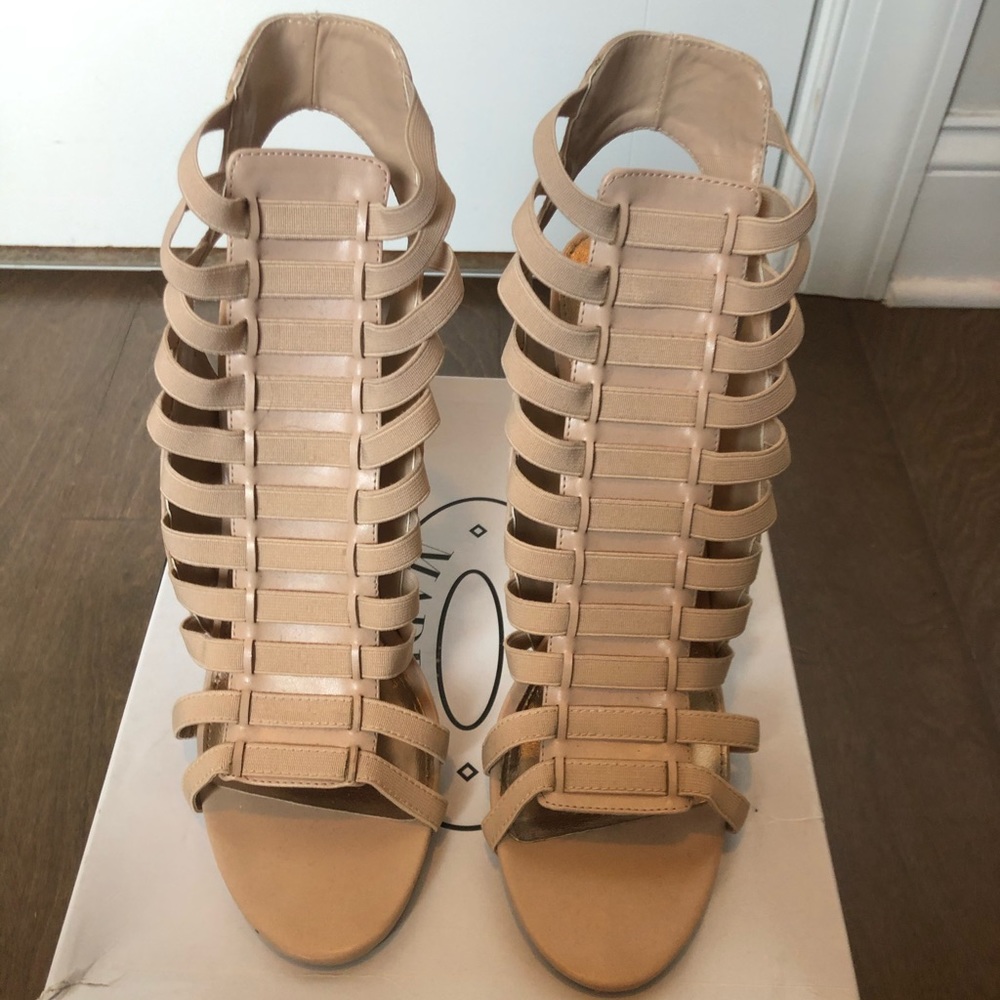 Steve Madden Nude Caged Heels sz 11
